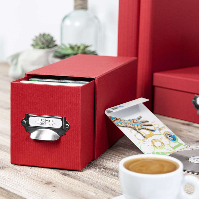1er Schubladenbox für CDs, Rot