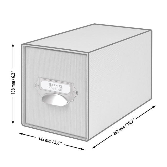 1er Schubladenbox für CDs, Rot