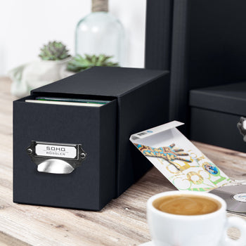 1er Schubladenbox für CDs, Schwarz