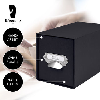 1er Schubladenbox für CDs, Schwarz