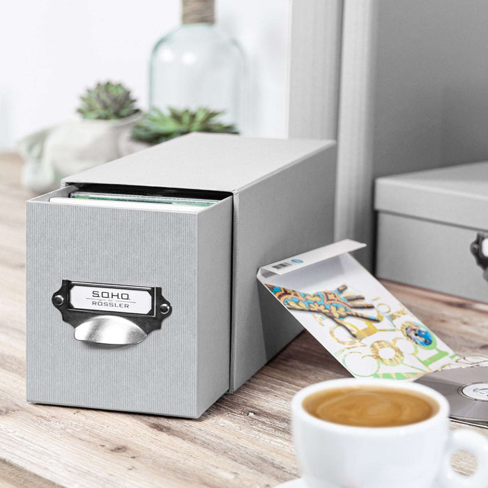 1er Schubladenbox für CDs, Stone-Grau
