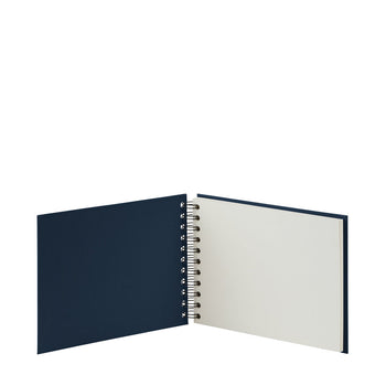 Fotoalbum S mit Spiralbindung, weiße Seiten, Navy-Blau