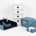 Fotobox, Denim-Blau