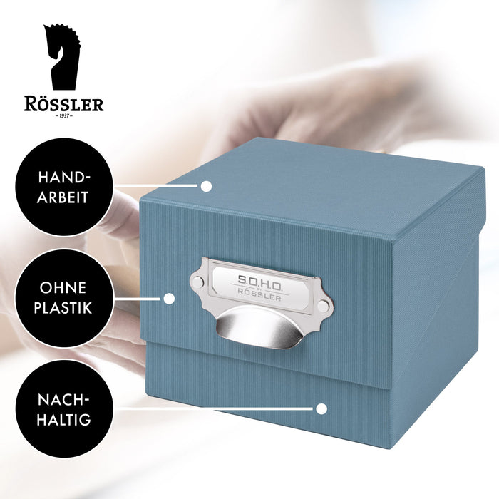 Fotobox, Denim-Blau