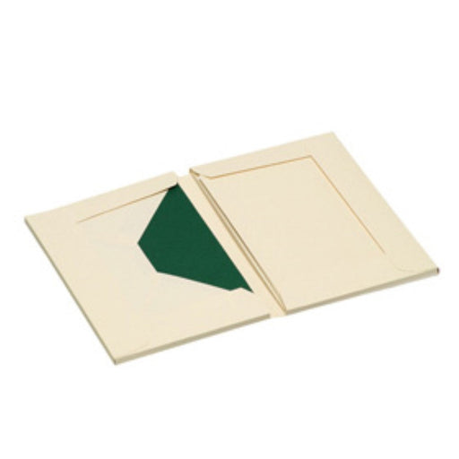 8er Set, 8 Karten A6/8 Briefumschläge C6, geripptes Papier, Creme