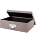 Aufbewahrungsbox mit Griff für A4, Taupe