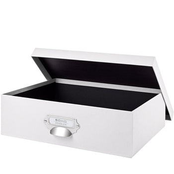 Aufbewahrungsbox mit Griff, Weiß