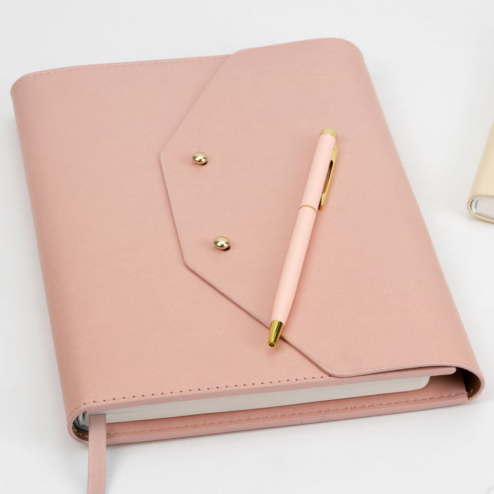 Organizer mit Notizbuch | A5 | Soft Cover | Mit Kugelschreiber | peach
