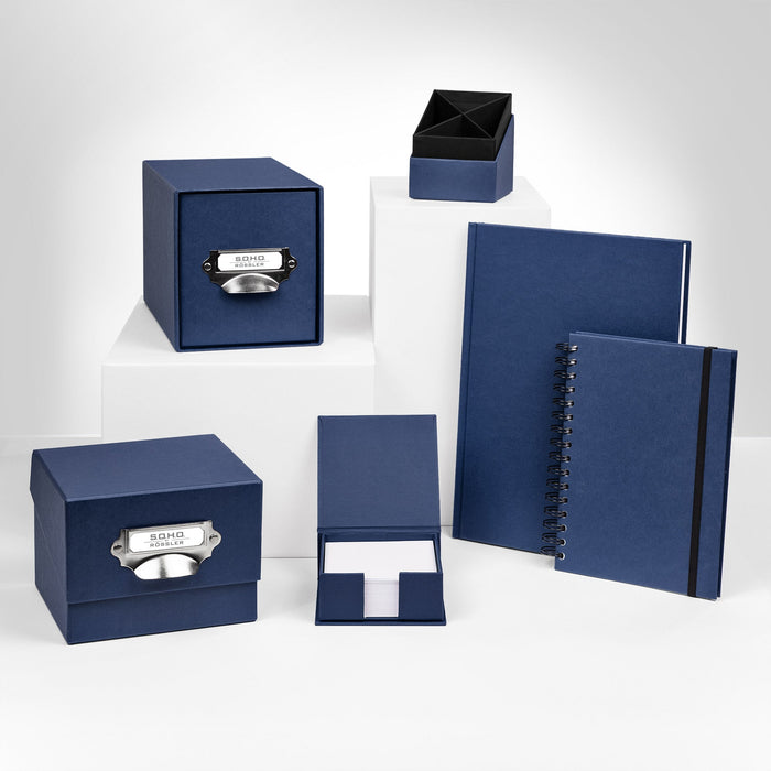 Notizbuch A4, Navy-Blau