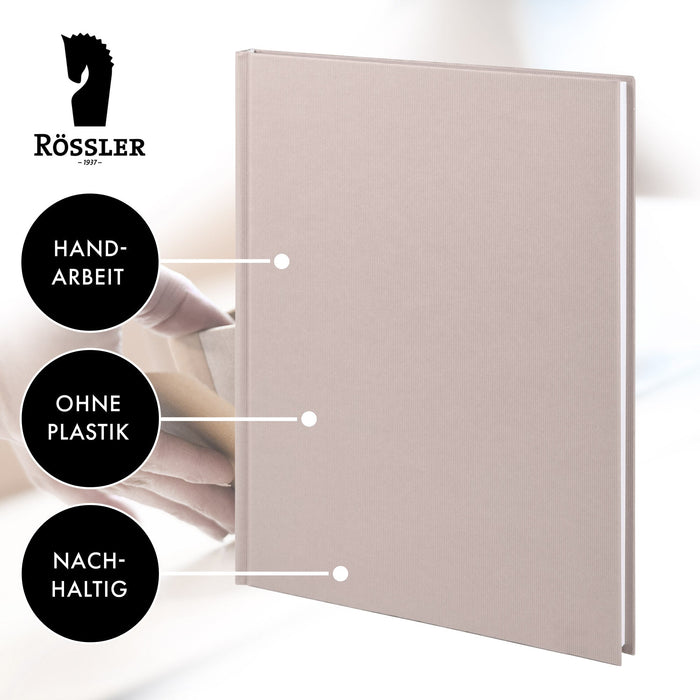 Notizbuch A4, Powder-Rosa