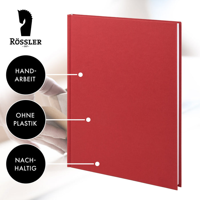 Notizbuch A4, Rot