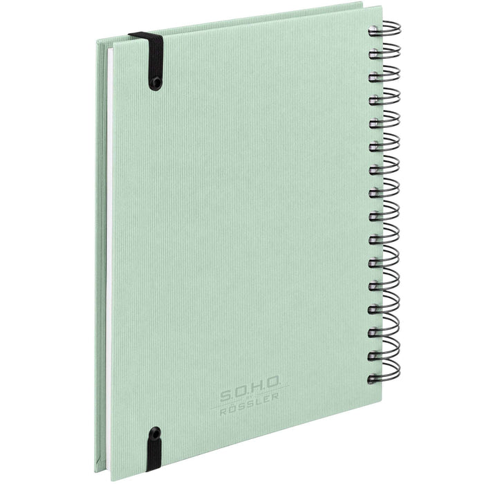 Notizbuch A5 mit Gummizug, Mint