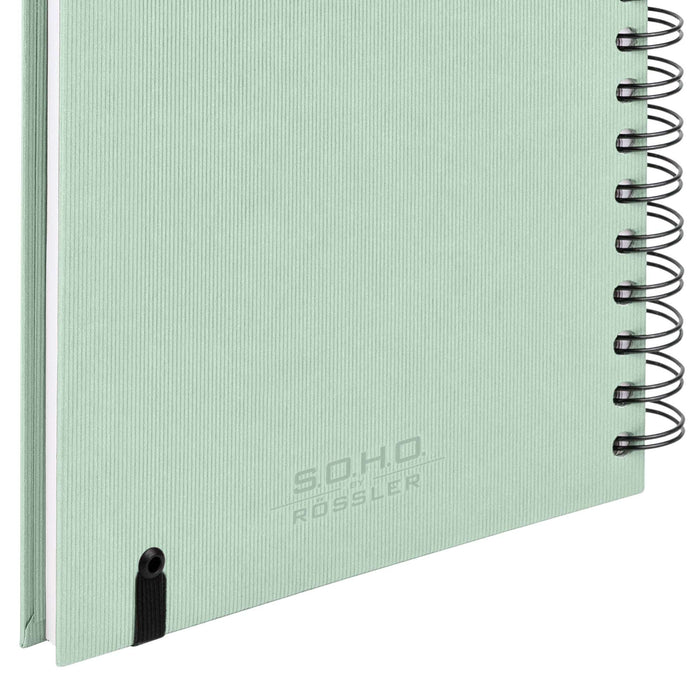 Notizbuch A5 mit Gummizug, Mint