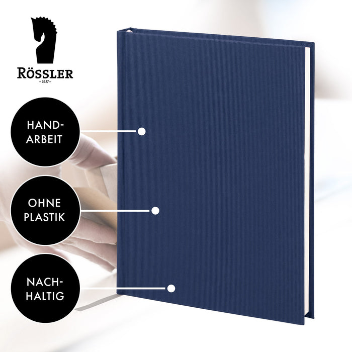 Notizbuch A5, Navy-Blau