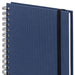 Notizbuch A5 mit Gummizug, Navy-Blau