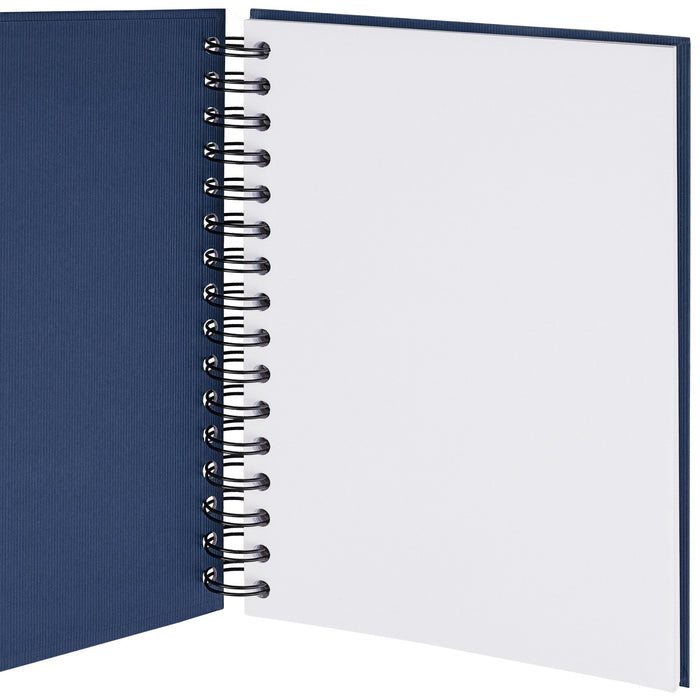 Notizbuch A5 mit Gummizug, Navy-Blau
