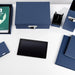 Notizbuch A5 mit Gummizug, Navy-Blau