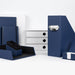 Notizbuch A5 mit Gummizug, Navy-Blau