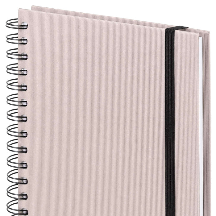 Notizbuch A5 mit Gummizug, Powder-Rosa