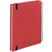 Notizbuch A5 mit Gummizug, Rot
