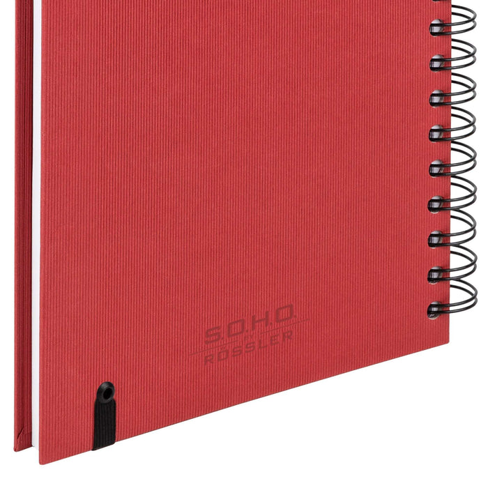 Notizbuch A5 mit Gummizug, Rot