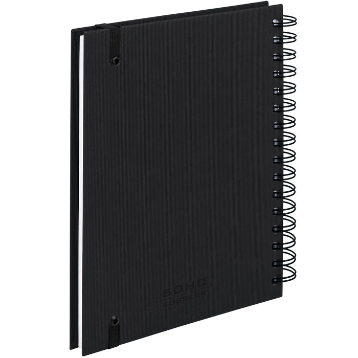 Notizbuch A5 mit Gummizug, Schwarz