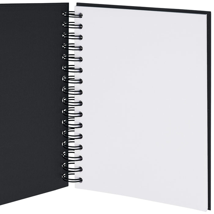 Notizbuch A5 mit Gummizug, Schwarz