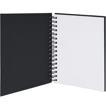 Notizbuch A5 mit Gummizug, Schwarz