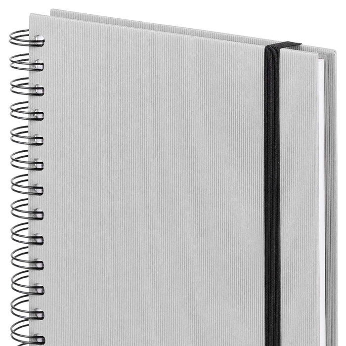 Notizbuch A5 mit Gummizug, Stone-Grau