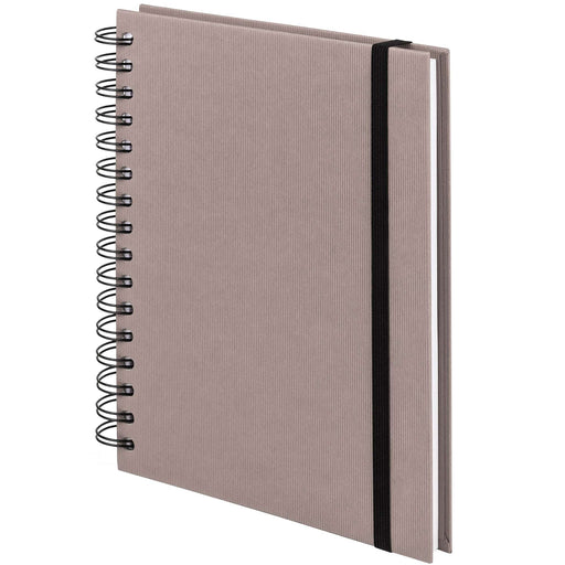 Notizbuch A5 mit Gummizug, Taupe