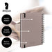 Notizbuch A5 mit Gummizug, Taupe