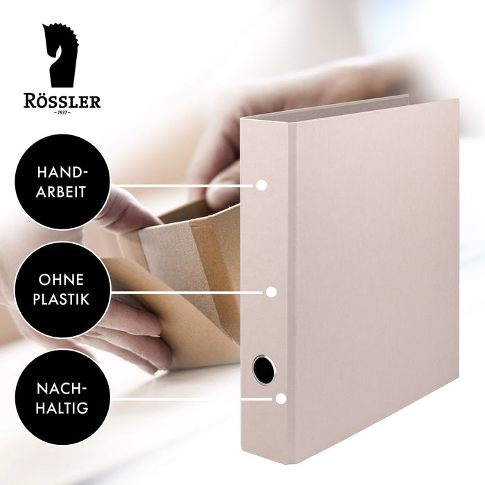 Ordner für A4, schmal, Powder-Rosa