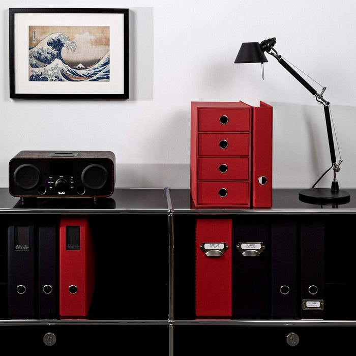 Ordner für A4, schmal, Rot