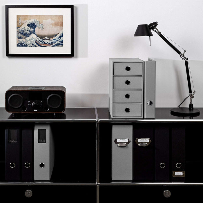 Ordner für A4, schmal, Stone-Grau