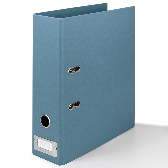 Ordner mit Metallschild, für A4, Denim-Blau