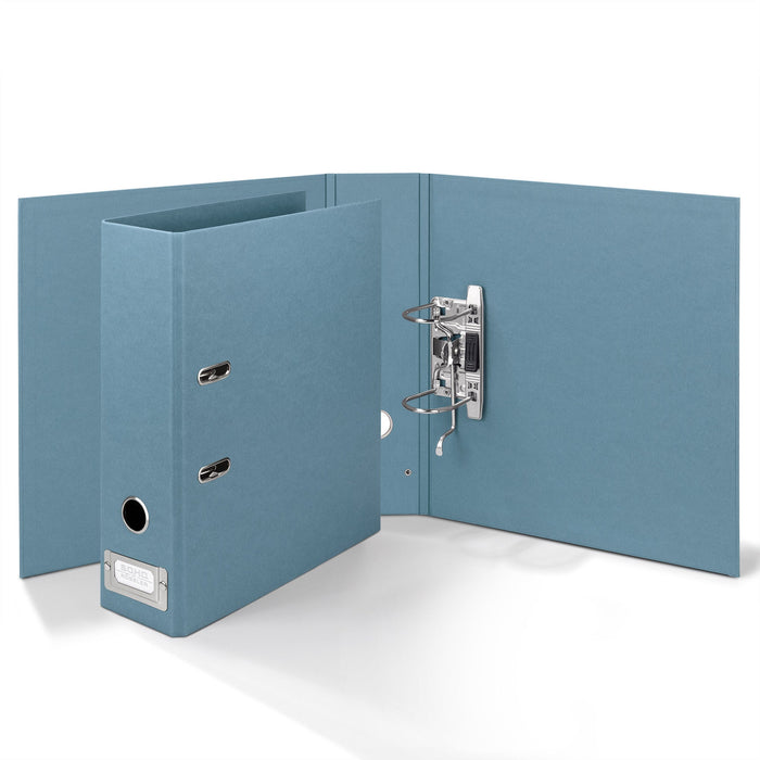 Ordner mit Metallschild, für A4, Denim-Blau