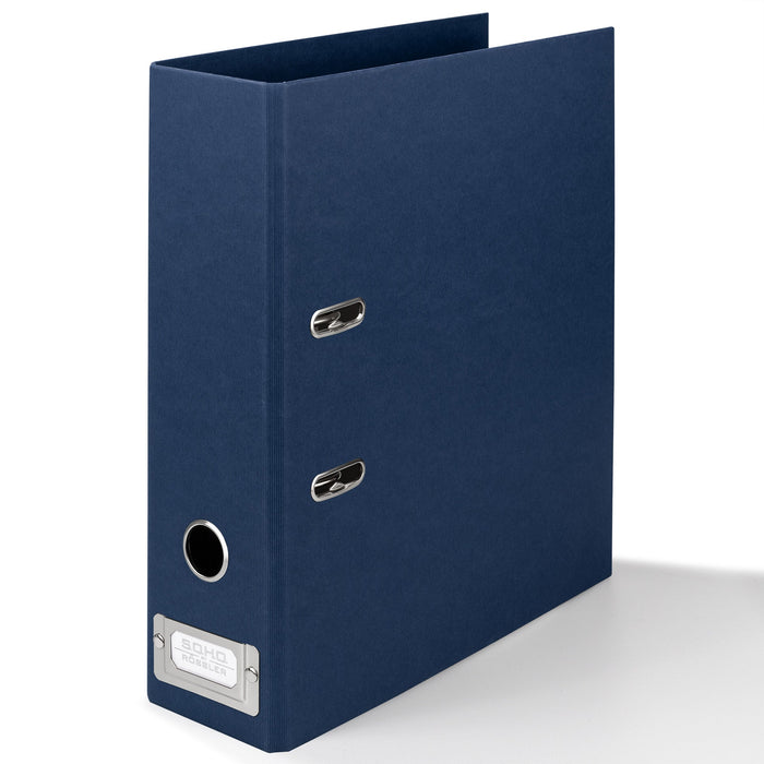 Ordner mit Metallschild, für A4, Navy-Blau