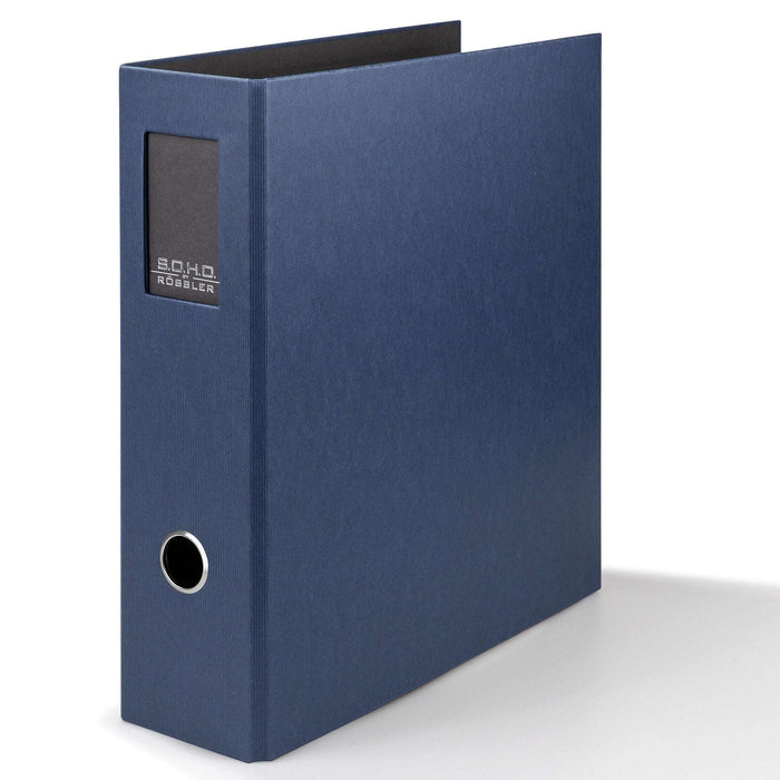 Ordner mit Rückenschild für A4, Navy-Blau