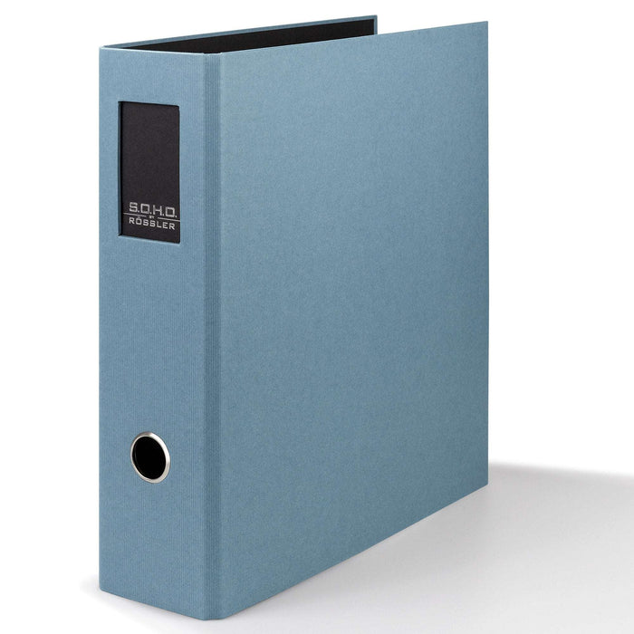 Ordner mit Rückenschild für A4, Denim-Blau