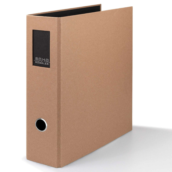 Ordner mit Rückenschild für A4, Kraft
