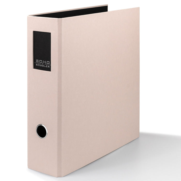 Ordner mit Rückenschild für A4, Powder-Rosa