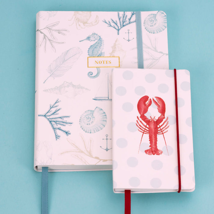 hummer aufbewahren Pocket Notizbuch „Meer Liebe“ | A6 | Soft Cover | Mit Leseband