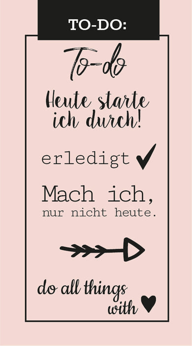 Retro-Stempel Set, To-do