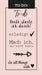 Retro-Stempel Set, To-do