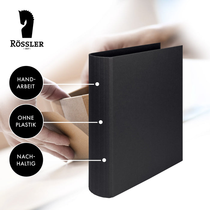 Ringbuch für A4, Schwarz