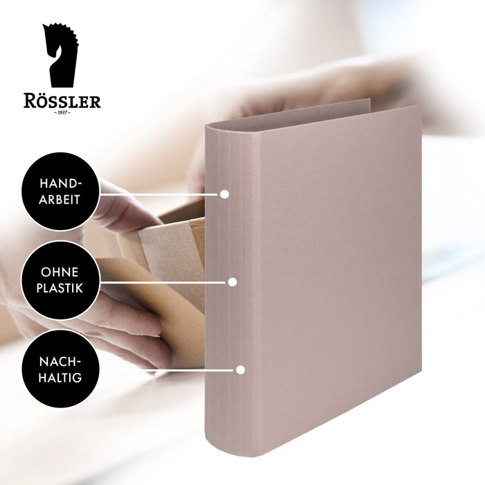Ringbuch für A4, Taupe