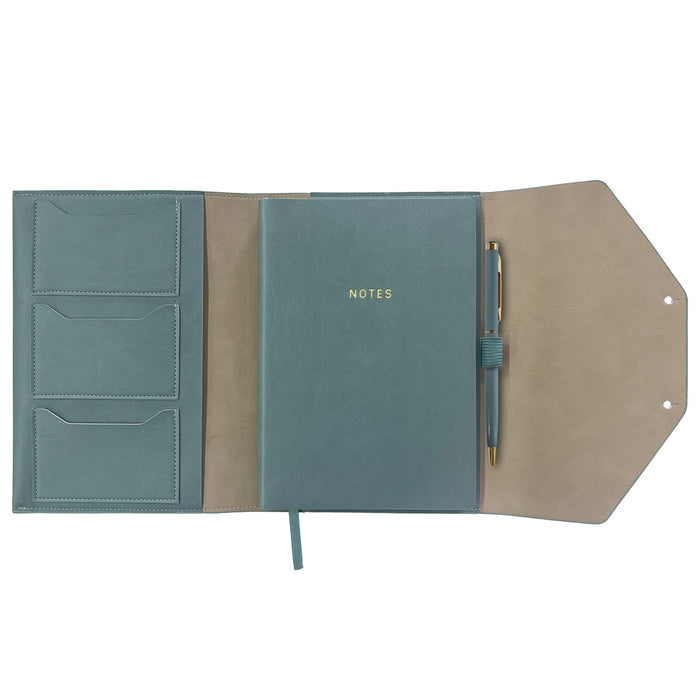 Organizer mit Notizbuch | A5 | Soft Cover | Mit Kugelschreiber | petrol