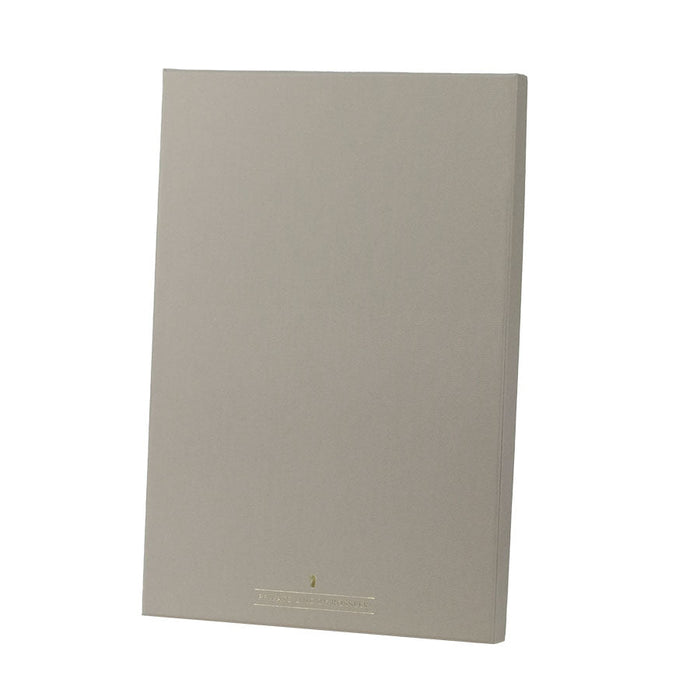 Briefpapierbox personalisiert, Weißer Inhalt, Taupe