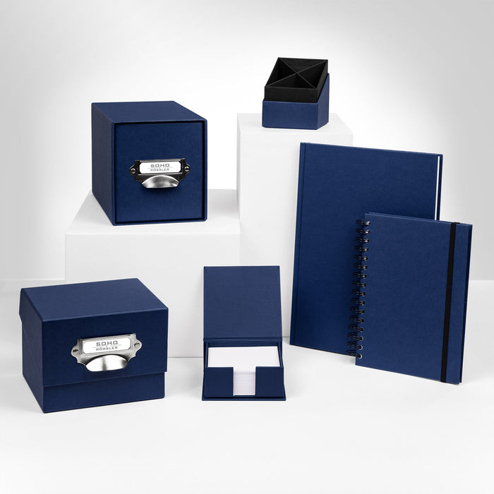 Zettelkasten, Navy-Blau