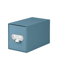 1er Schubladenbox für CDs, Denim-Blau